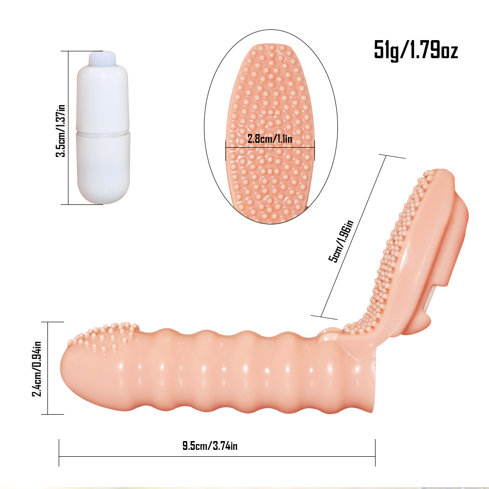 Realistic Silicone Finger Vibrator Dildo Adult Sex Toy For Women Couples Lesbian Clitoral Stimulator Female Masturbator - 15