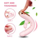 G Spot Dildo Rabbit Vibrator Dual Vibration Vagina Clitoris Massager Sex Toys For Woman Silicone Vibrators Women - 5