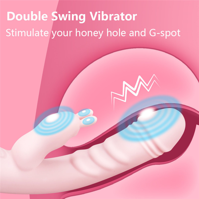 Silicone Rabbit Vibrator Dildo Dual Vibration Gspot And Clitoris Massager For Women Sex Toy - 2