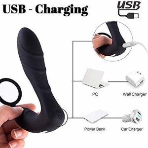 Wireless Remote Control Vibrator With Ring Silicone Anal Butt Plug For Men Couple Prostate Massage Sex Toy Penis Training - 2