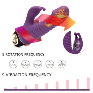 Sex Toy For Women With 7 Thrusting & Rotating Actions G Spot Clitoral Anal Stimulation Realistic Vibrating Dildo Vibrator - 2