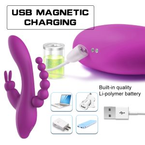 Rabbit G Spot Clitoris Stimulator Penis Anal Dildo Vibrator Double Penetration Sex Toys For Women Adult Couples Sexual Product - 2