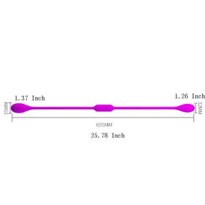 25 78 Inch Waterproof Couple Ladies Vaginal Double End Vibrator Mini Anal Sex Toy Vibrating Silicon Vibrators Massager For Women - 2