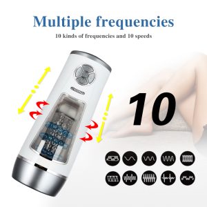 Automatic Rotation Masturbator For Men Piston Retractable Penis Vibrator Sex Toys Oral Blowjob Real Vagina Machine - 2