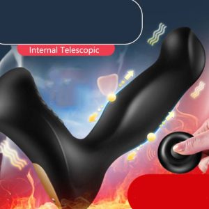 Wireless Remote Control Heating Telescopic Vibrator Butt Plug Big Anal Sex Toys For Men Prostate Massager Anus G Spot