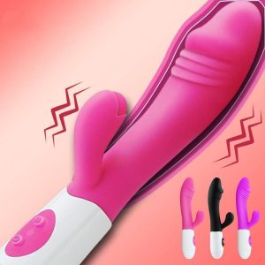 G Spot Dildo Rabbit Vibrator For Women Dual Vibration Silicone Waterproof Female Vagina Clitoris Massager Sex Toys