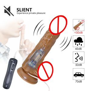 Dildo Vibrator Vibrating Artificial Penis With Suction Cup G-spot Clitoris Stimulator Realistic For Women - 2