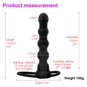 Sex Strapon Dildo Double Penetration Vibrator Anal Plug Silicone Soft Butt Penis Intimate Goods Shop Toys For Adults - 2