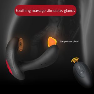Wireless Remote Control Male Prostate Massager Inflatable Anal Plug Vibrating Butt Vibrator Sex Toys For Men - 2