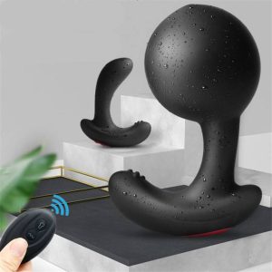 Wireless Remote Control Male Prostate Massager Inflatable Anal Plug Vibrating Butt Vibrator Sex Toys For Men