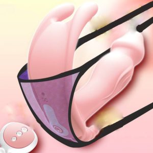 Abdo Wearable Dildo G Spot Clitoris Stimulator Wireless Remote Control Butterfly Vibrator Panties Strap On