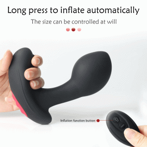 Anal Plug Inflatable Man Prostate Vibrator Massager Remote Male Sex Vibrators Toys Huge Dildo For Men - 2
