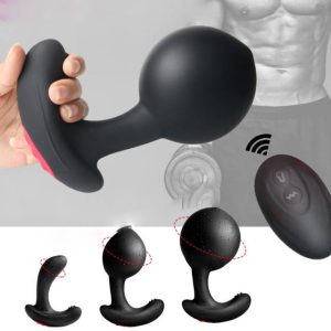 Anal Plug Inflatable Man Prostate Vibrator Massager Remote Male Sex Vibrators Toys Huge Dildo For Men