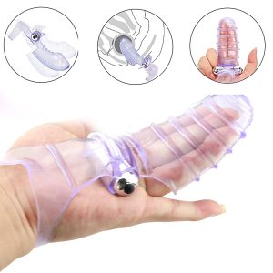 Vagina Finger Sleeve Vibrator G Spot Sex Toy For Women Clitoris Lesbian Orgasm Shop Anal Product Clit Stimulator