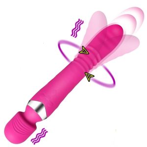 Heating Rotation Thrusting Dildo G Spot Vibrator For Woman Powerful Adult Sex Toys Magic Clitoral Stimulator Wand Av Vagina Clit
