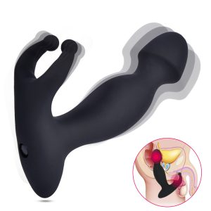 Silicone Anal Vibrator For Men Vibrating Butt Plug Bullet Male Prostate Massage Masturbator Sex Toys Gay