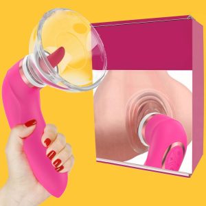 Pussy Sucking Dildo Vibrator Sex Toys For Woman Tongue Licking Clitoris Stimulator Nipple Masturbator Massager