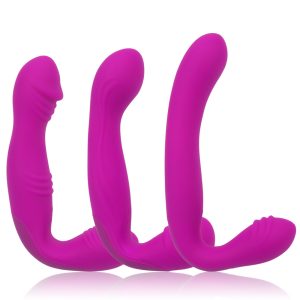 Strapless Strapon Dildo Vibrators Rechargeable Lesbian Strap-on Penis Pegging Double Ended For Women Sex Toys Adult