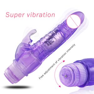 Realistic Jelly Dildo Powerful Multispeed Rabbit Vibrator Female Masturbator Sex Toy Clitoris Vibrating Big Women Toys - 2