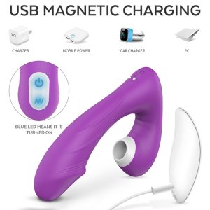Vagina Sucking Vibrator 9 10 Speed Vibrating Oral Sex Suction Magic Wand Clitoris Stimulator Toys For Woman Masturbation - 2