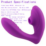 Sucking Vibrator 10 Speeds Vibrating Sucker Oral Sex Suction Nipple Clitoris Stimulator Erotic Toy For Women Sexual Wellness - 3