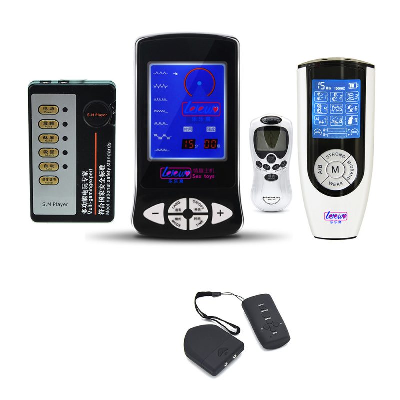 Medical Themed Toys Sm Player Electric Dual Output Host Therapy Massager Electro Stimulation Shock Accessories