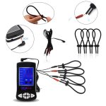 Electric Shock Penis Rings Delay Ejaculation And 4 Electrode Pad Body Massager Pulse Physical Therapy Sex Toys For Men I9-1-217 - 3