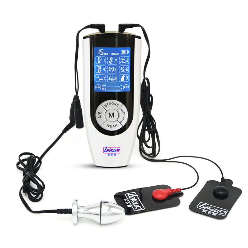Unisex Electric Shock Vibrators Large Analvaginal Plug Erotic Pleasure Toys Electro Stimulation Sex Aids - 4