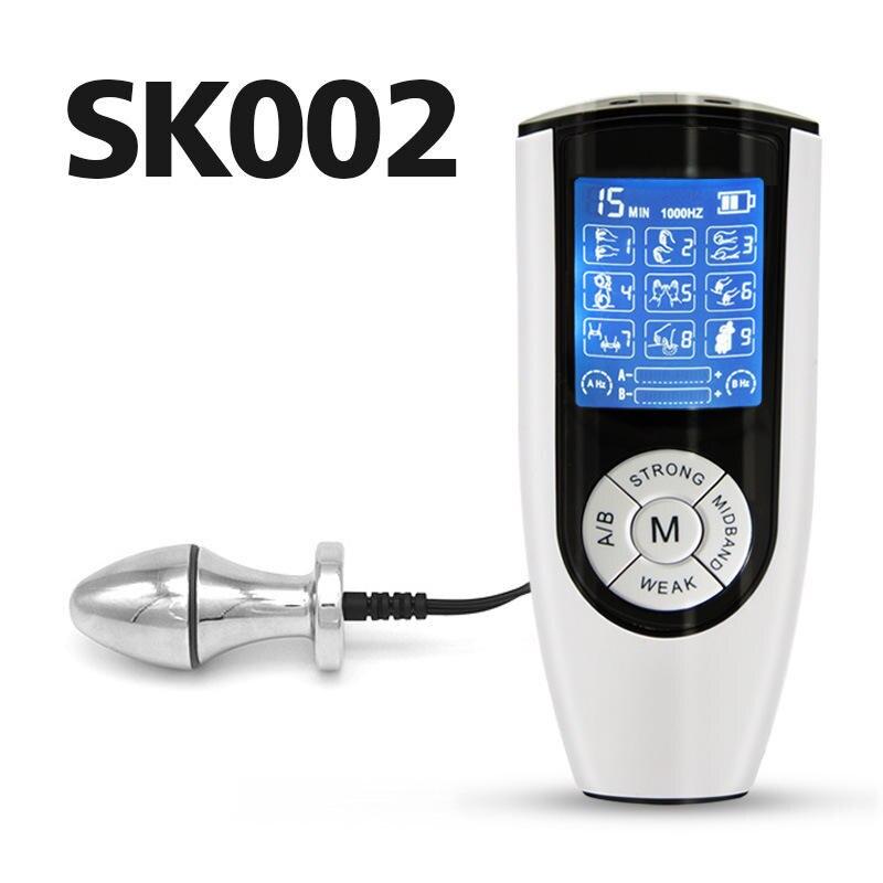 Unisex Electric Shock Vibrators Large Analvaginal Plug Erotic Pleasure Toys Electro Stimulation Sex Aids - 6