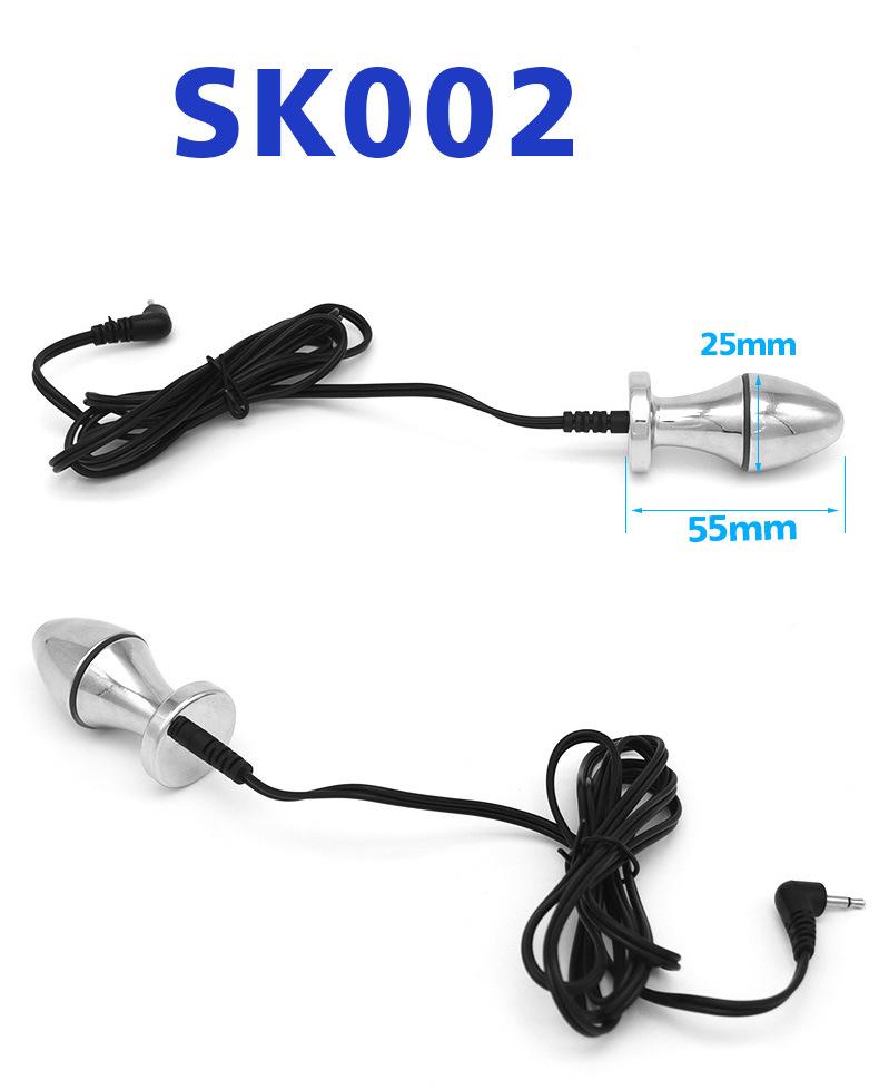 Unisex Electric Shock Vibrators Large Analvaginal Plug Erotic Pleasure Toys Electro Stimulation Sex Aids - 13