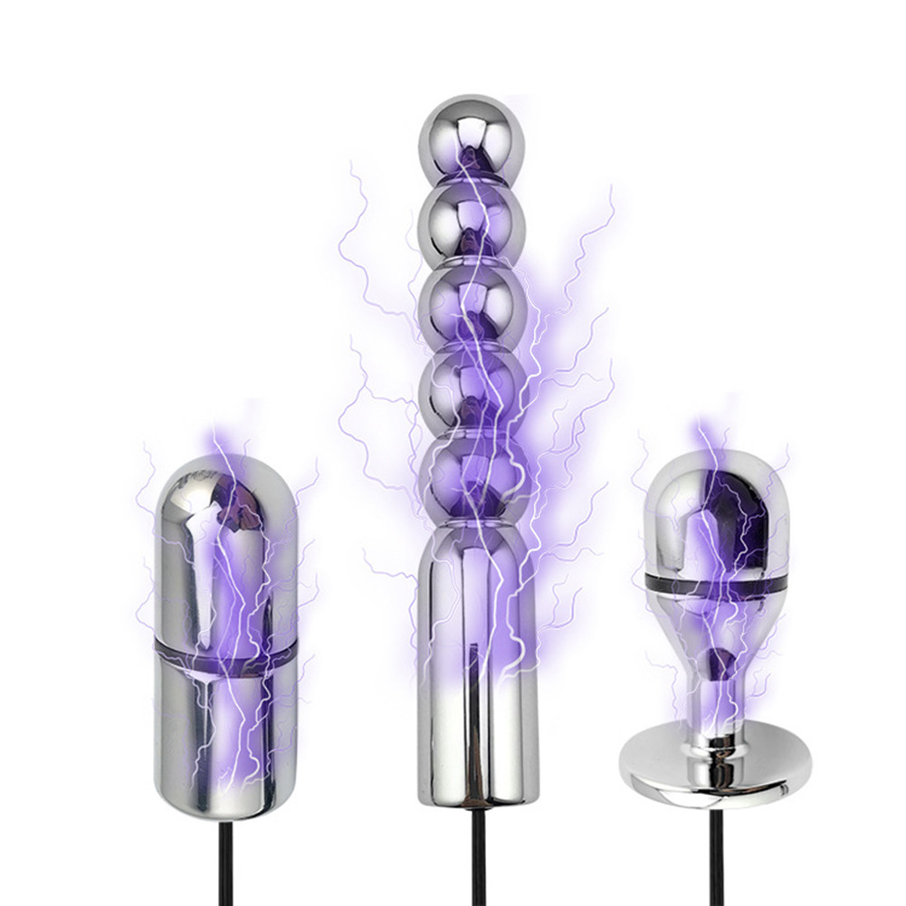 Zerosky Stainless Steel Electric Anal Plug Vibrator Prostate Massager Female Gay Friendly Sex Toy - 2