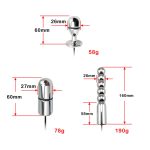 Zerosky Stainless Steel Electric Shock Anal Plug Vibrators Prostate Massage Stimulator Butt Sex Toys For Women Gay Female - 4