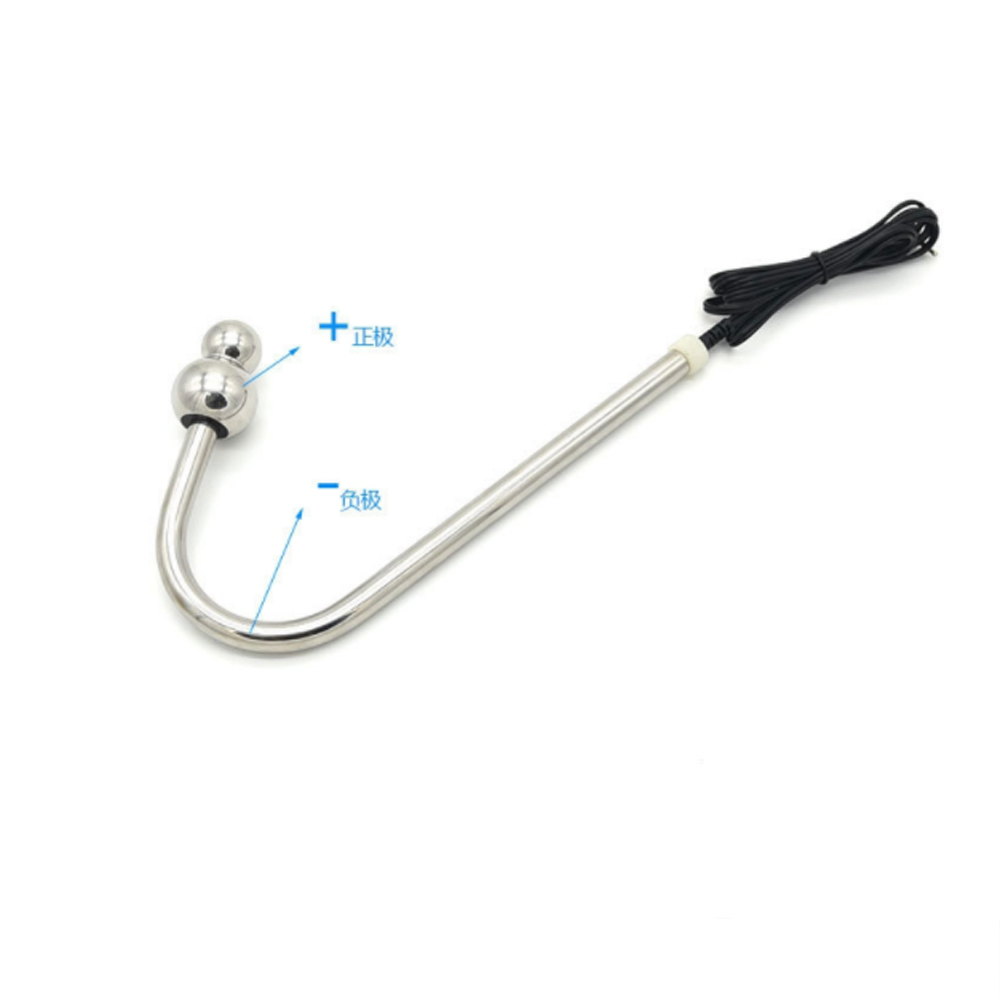 Stainless Steel Electric Shock Anal Hook Couples Electro Sex Stimulator Sensual Butt Plug Toy - 3