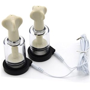 Electric Shock Toys With Suction Cup Breast Massager Nipple Enhancer Vacuum Nipples Pulse Sex For Women I9-1-14 - 2