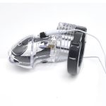 Transparent Penis Cage Electric Shock Host And Cable Electro Sex Toys Stimulation For Adult Game - 3