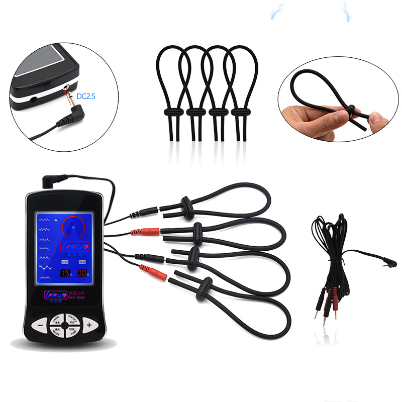 Adult Pleasure Toy Mens Electric Shock Stimulation Ring For Enhanced Intimate Performance - 4