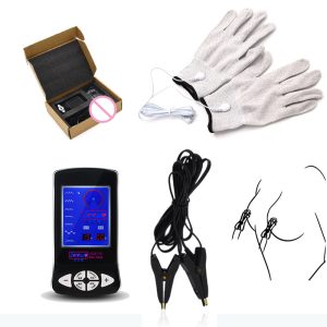 Electro Shock Male Stimulator Sex Toys For Men Accessories Nipple Clips