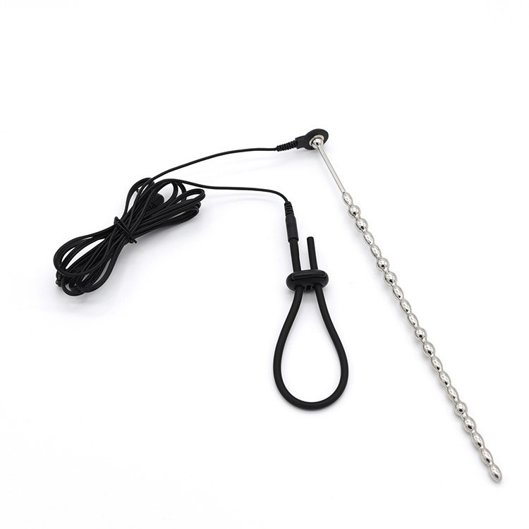 Silicone Penis Rings Urethral Sound Catheter Stretcher Electric Shock Male Enhancement Medical Themed Adult Toy For Men - 9