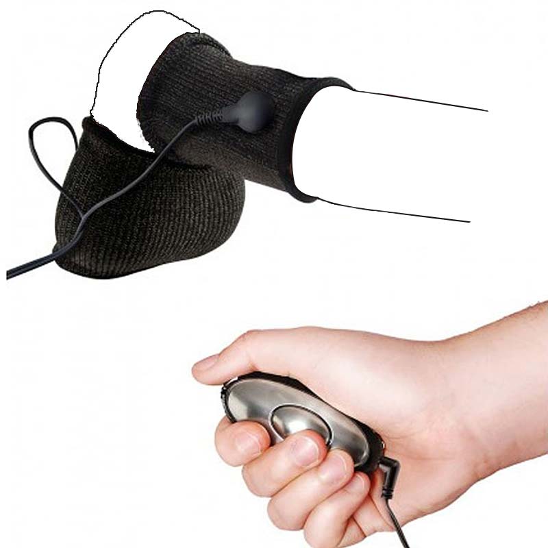 Electro Shock Penis Sleeve Bondage Cock Ring Electrical Stimulation Adult Sex Toys For Men Bdsm Kit - 1