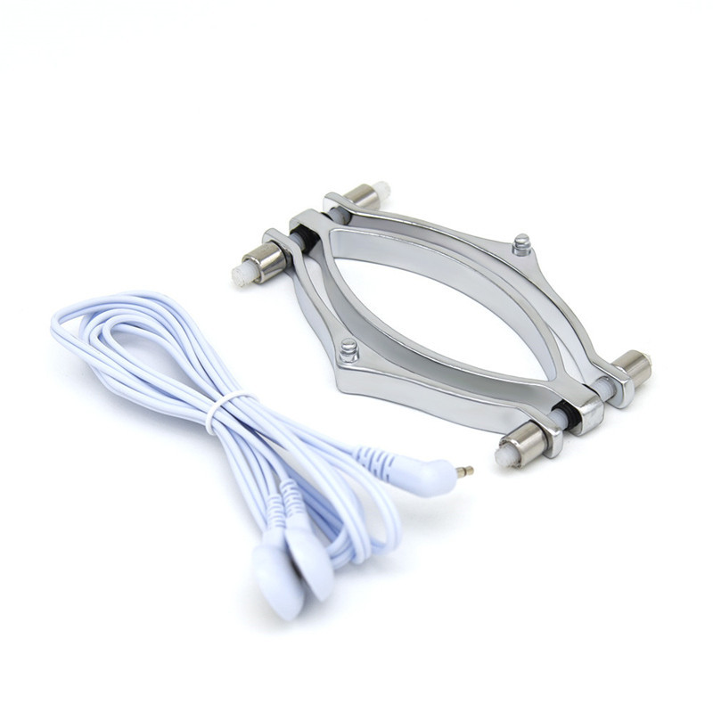 Electro Shock Pulse Stimulation Set For Women Nipple Clamps Breast And Clitoris Massager Adult Intimate Toy - 3
