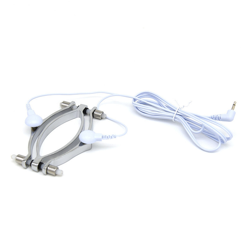 Electro Shock Pulse Stimulation Set For Women Nipple Clamps Breast And Clitoris Massager Adult Intimate Toy - 4