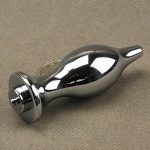 Electric Shock Metal Anal Plug Vibrator Gay Electrical Stimulation Medical Sex Toy Accessories - 3