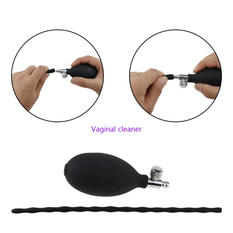 Silicone Male Masturbator Inflatable Penis Plug Urethral Catheter Sound Adult Pleasure Toy For Men - 5