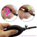 Male Masturbator Inflatable Penis Plug Urethral Catheter Silicone Sound Adult Sex Toy For Mens - 2