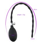Male Masturbator Inflatable Penis Plug Urethral Catheter Silicone Sound Adult Sex Toy For Mens - 4