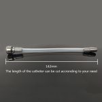 Smmq Urethra Catheter Stainless Steel Silicone Tube Accessories For Chastity Cage - 2