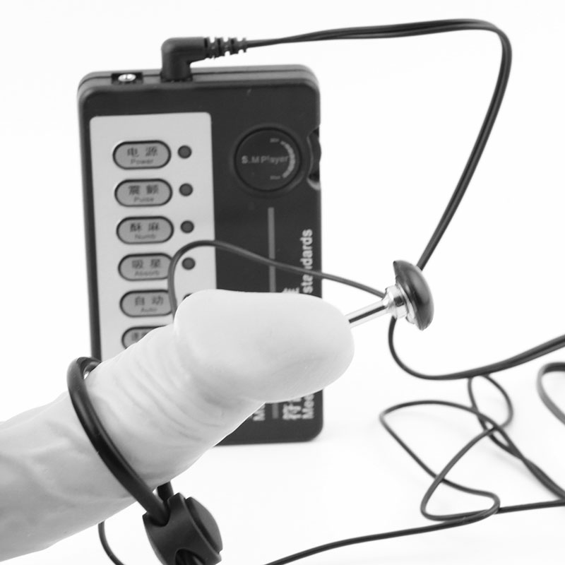 Beeger Deluxe Male Estim Kit With Stainless Steel Urethral Insert And Adjustable Cockball Strap - 3