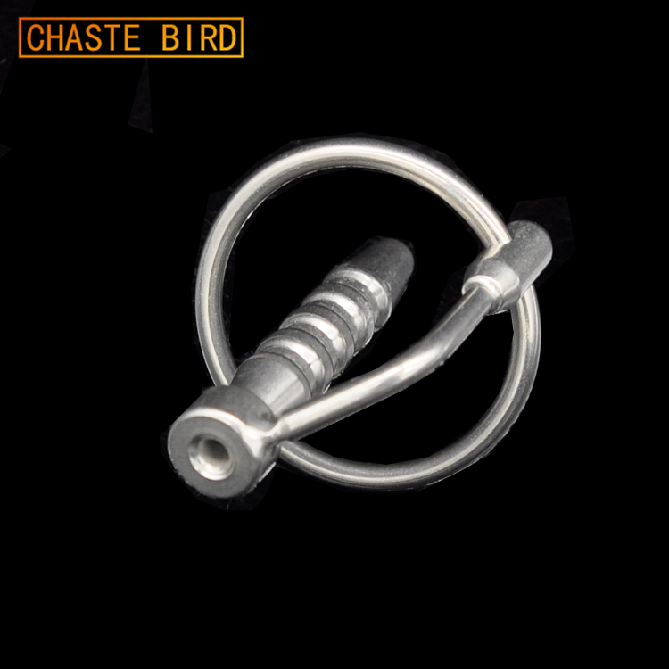 Stainless Steel Male Urethral Catheter Adjustable Dualsize Penis Ring Erotic Stimulation Sex Toy A075 - 2