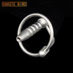 Chaste Bird Male Stainless Steel Urethra Catheter With 2 Size Penis Ring Urinary Plug Sex Toy Stimulate A075 - 2