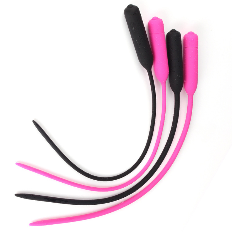 Male Pleasure Silicone Urethral Sounding Rods Long Vibrating Masturbator Plug Adult Sex Toy For Men - 1
